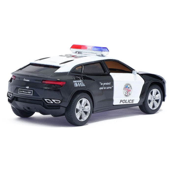 Машина металлическая Lamborghini Urus (Police), масштаб 1:38, открываются двери, инерция, МИКС