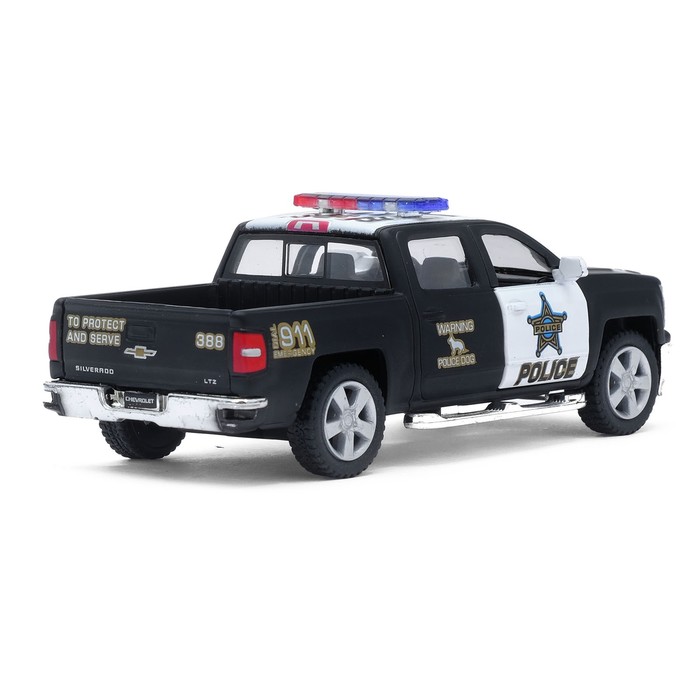 Машина металлическая Chevrolet Silverado (Police), масштаб 1:46, открываются двери, инерция, МИКС