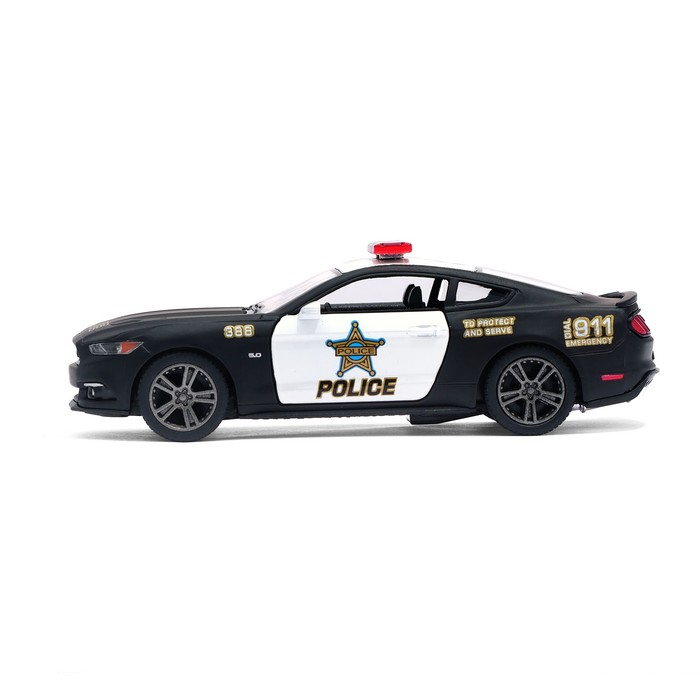Машина металлическая Ford Mustang GT (Police), масштаб 1:38, открываются двери, инерция, МИКС