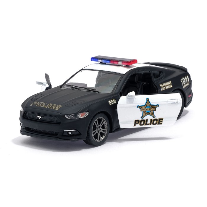 Машина металлическая Ford Mustang GT (Police), масштаб 1:38, открываются двери, инерция, МИКС