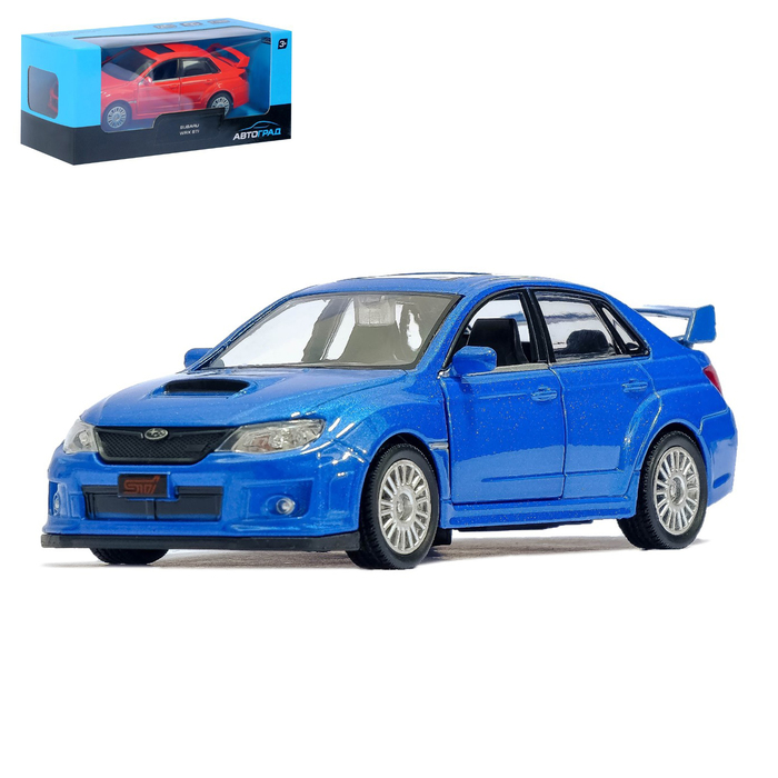 Машина металлическая "SUBARU WRX STI", масштаб 1:32, инерция, МИКС