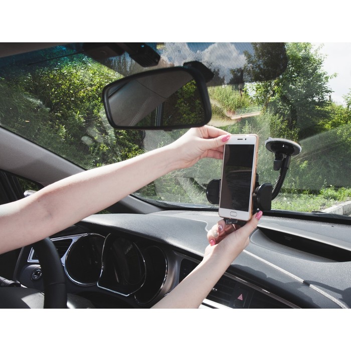 Держатель телефона на гибкой штанге, 42-113 мм УЦЕНКА