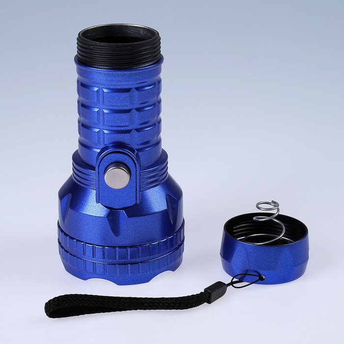 Фонарик 1 диод, на шнурке, 3 АА, микс, 6х6х13 см