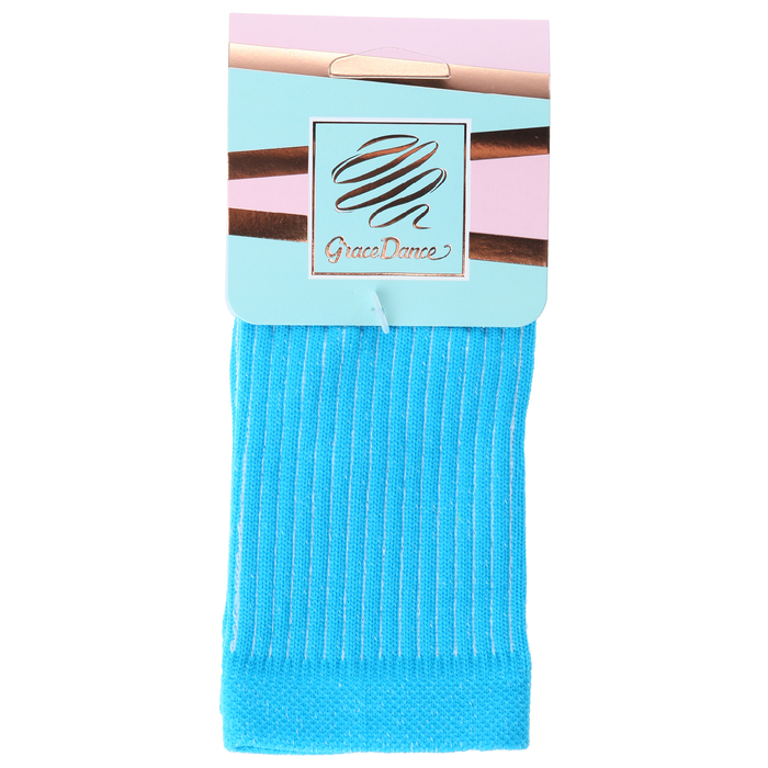 Голеностоп гимнастический, размер М, цвет бирюза