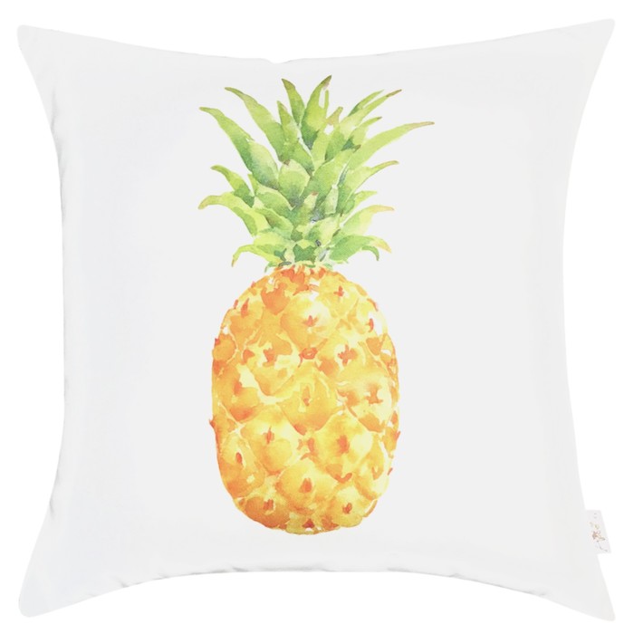 Наволочка декоративная "Ананасы", размер 43х43 см, велюр