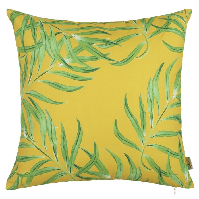 Наволочка декоративная "Джангл", размер 43х43 см, жёлтый, микрофибра
