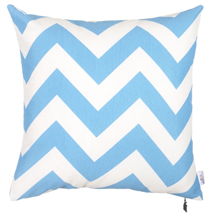 Наволочка декоративная "Голубой трек", размер 41х41 см, поликоттон