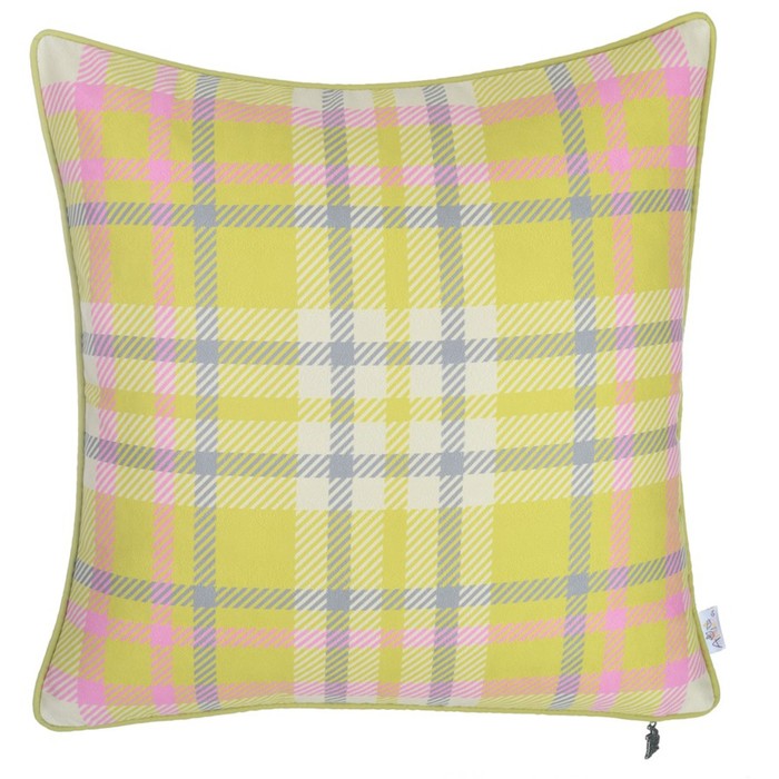 Наволочка декоративная "Колорадо", размер 43х43 см, бежевый, велюр