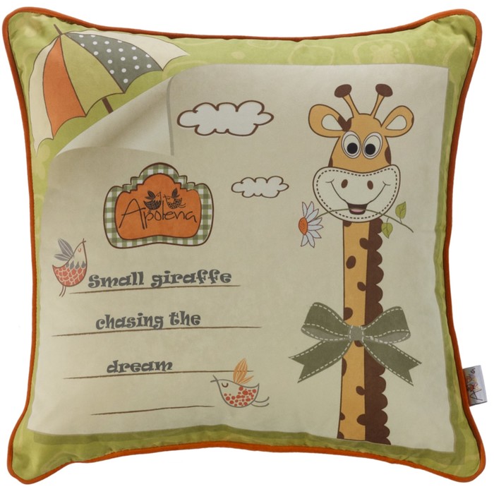 Наволочка декоративная "Мадагаскар", 45х45 см, велюр