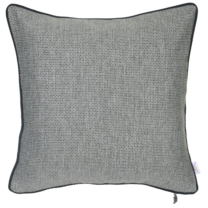 Наволочка декоративная "Твид Грэй", размер 43х43 см, жаккард