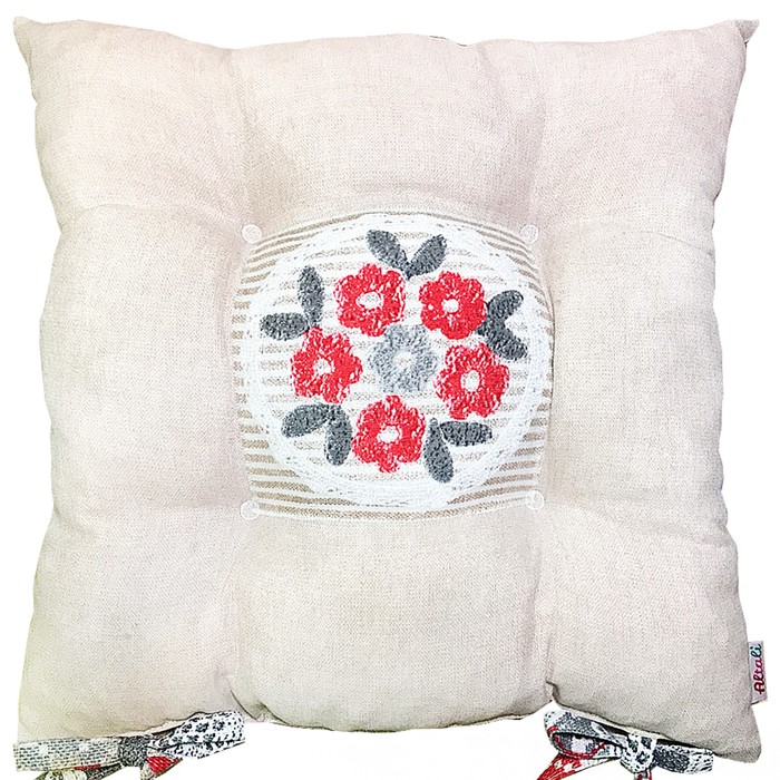 Подушка на стул "Пэчворк", размер 41х41 см, хлопок