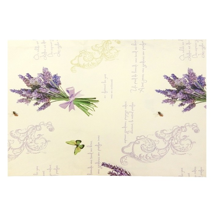 Салфетка "Букет лаванды", размер 30х40 см, микрофибра