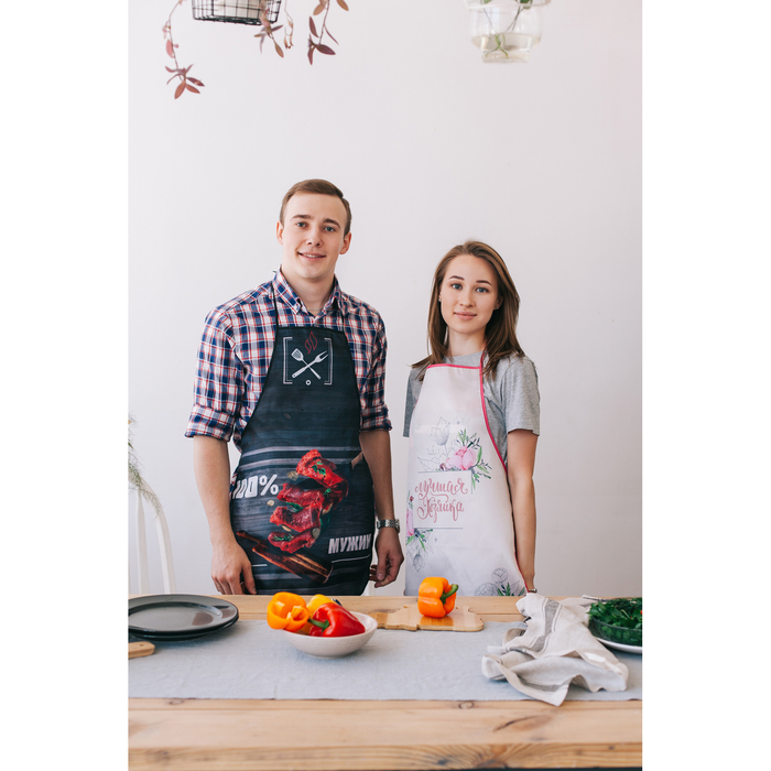 Подарочный набор "С праздником весны": фартук, блокнот