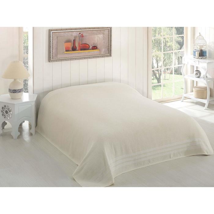 Простыня махровая Petek, размер 200х220 см, кремовый, 310 г/м2