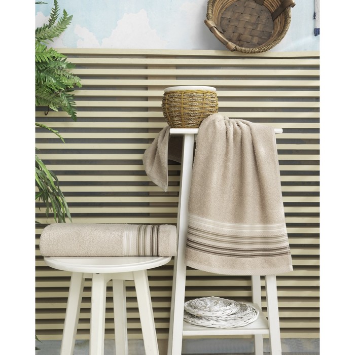 Полотенце Paula, размер 50х90 см, цвет бежевый