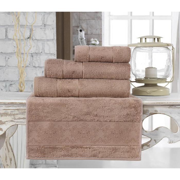 Полотенце Pandora, размер 70х140 см, кофейный, бамбук 500 г/м2