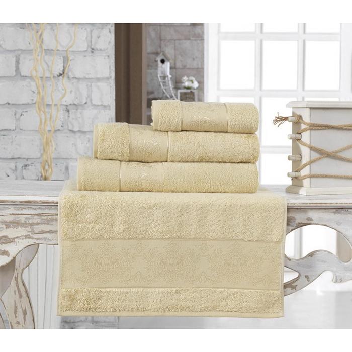 Полотенце Pandora, размер 70х140 см, золотистый, махра 500 г/м2