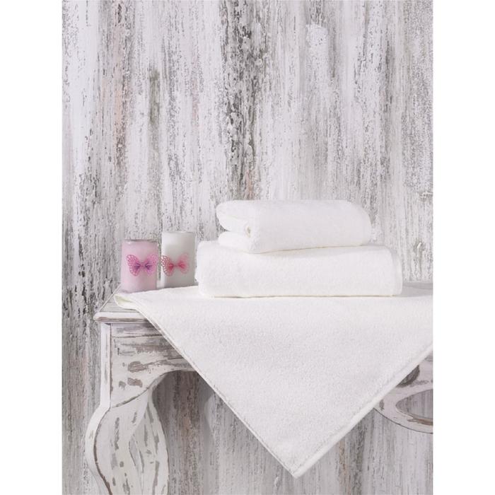 Полотенце Mora, размер 50х90 см, кремовый, микрокоттон 600 г/м2