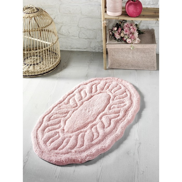 Коврик для ванной Wenge, размер 50х80 см, цвет абрикосовый