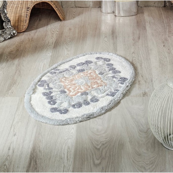 Коврик для ванной Vera, размер 50х80 см, цвет синий