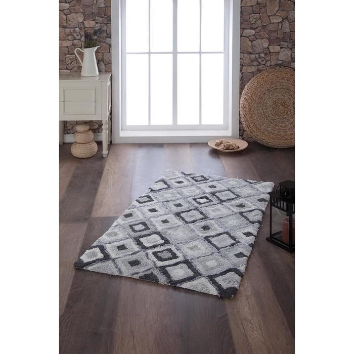 Коврик Erak, размер 70х120 см, цвет синий