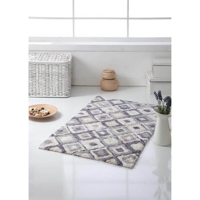 Коврик Erak, размер 70х120 см, цвет серый