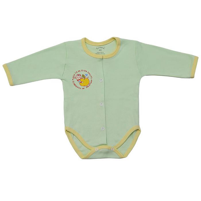 Боди с длинным рукавом (5 шт. в уп.), рост 62 см, цвет салатовый 6403