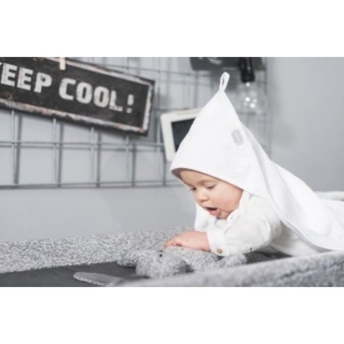 Полотенце с капюшоном, размер 75х75 см, цвет белый