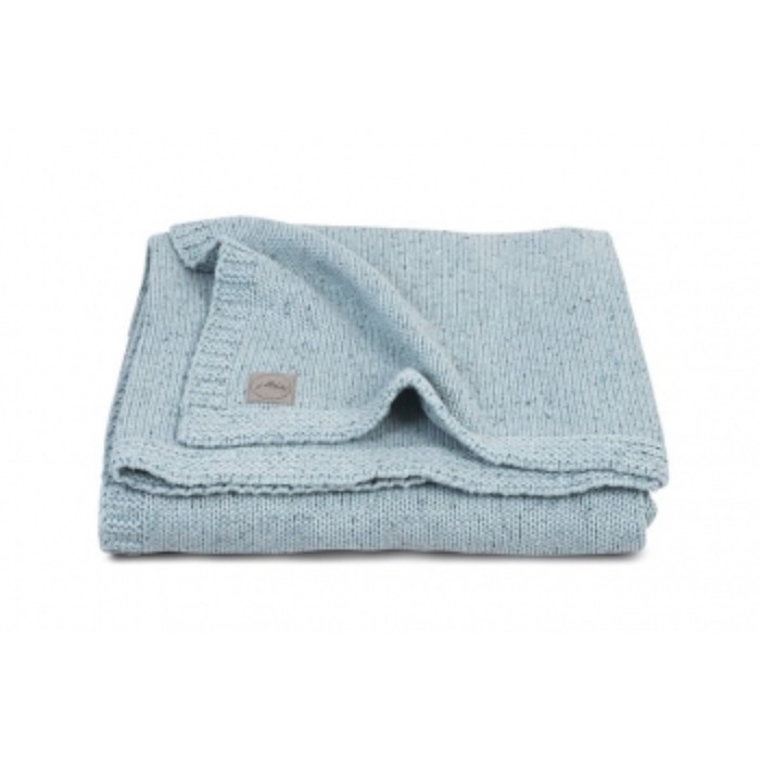 Плед вязаный Confetti knit, размер 75х100 см, цвет серо-зелёный