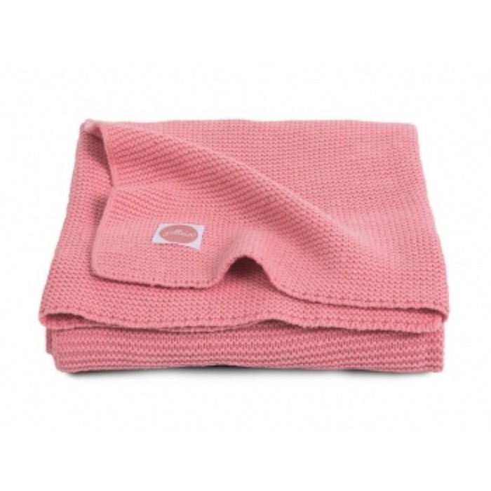 Плед вязаный Basic knit, размер 75х100 см, цвет коралловый