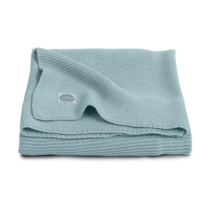 Плед вязаный Basic knit, размер 100х150 см, цвет серо-зелёный