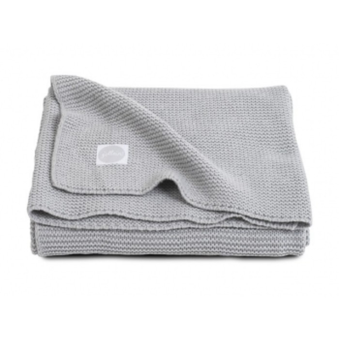 Плед вязаный Basic knit, размер 100х150 см, цвет светло-серый