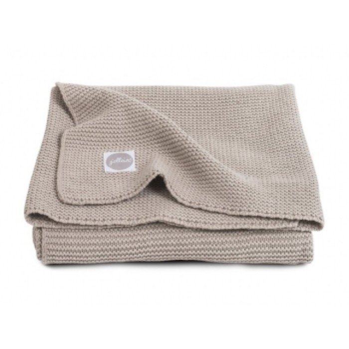 Плед вязаный Basic knit, размер 100х150 см, цвет песочный