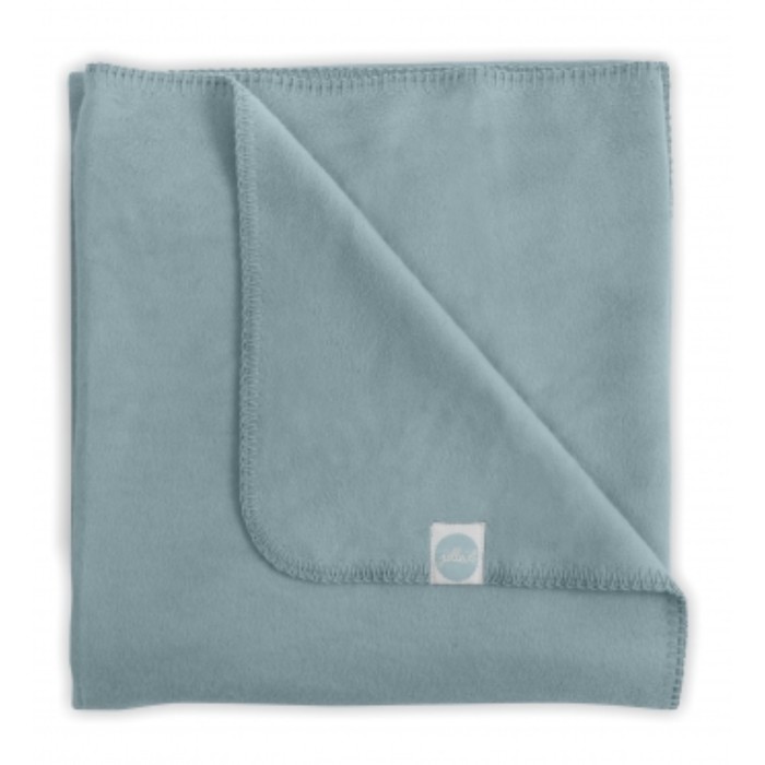 Плед байковый, размер 100х150 см, цвет серо-зелёный