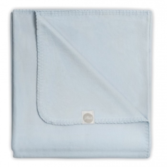 Плед байковый, размер 100х150 см, цвет светло-голубой