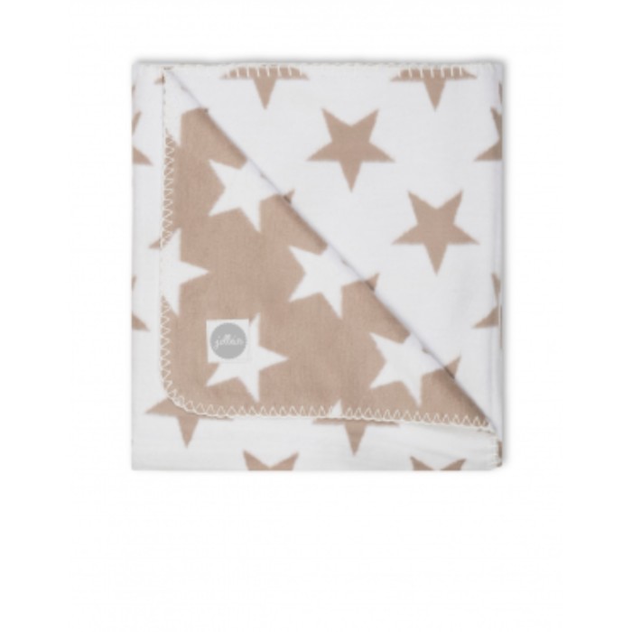 Плед байковый, размер 100х150 см, принт песочные звёзды