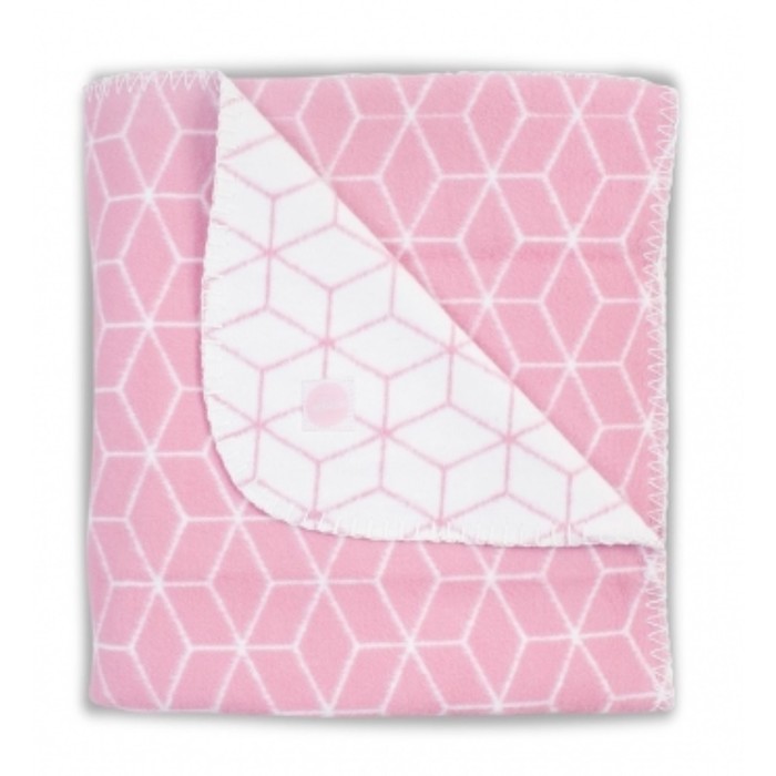 Плед байковый Graphic, размер 100х150 см, цвет розовый