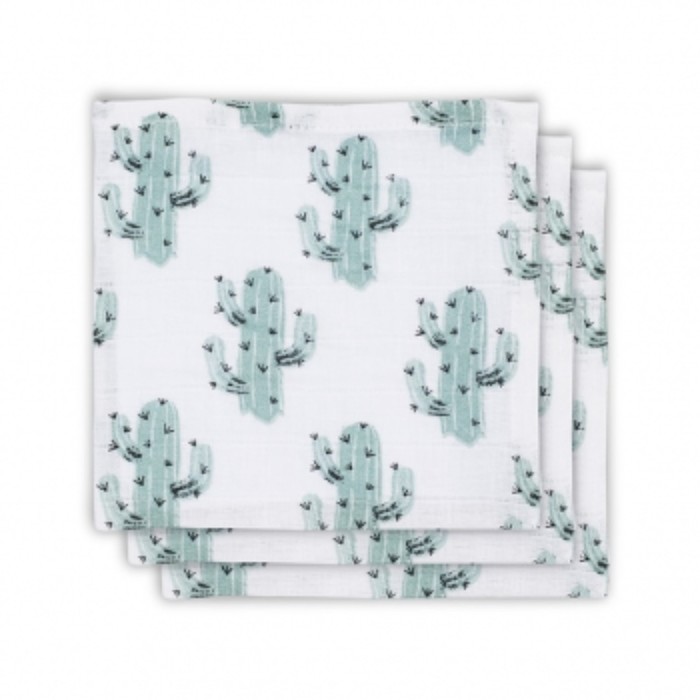 Набор салфеток для лица "Кактус", размер 30х30 см-3 шт.