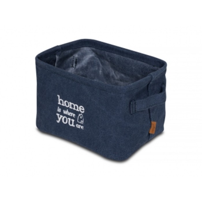 Корзина Stonewashed knit, размер 20х15х15 см, цвет синий