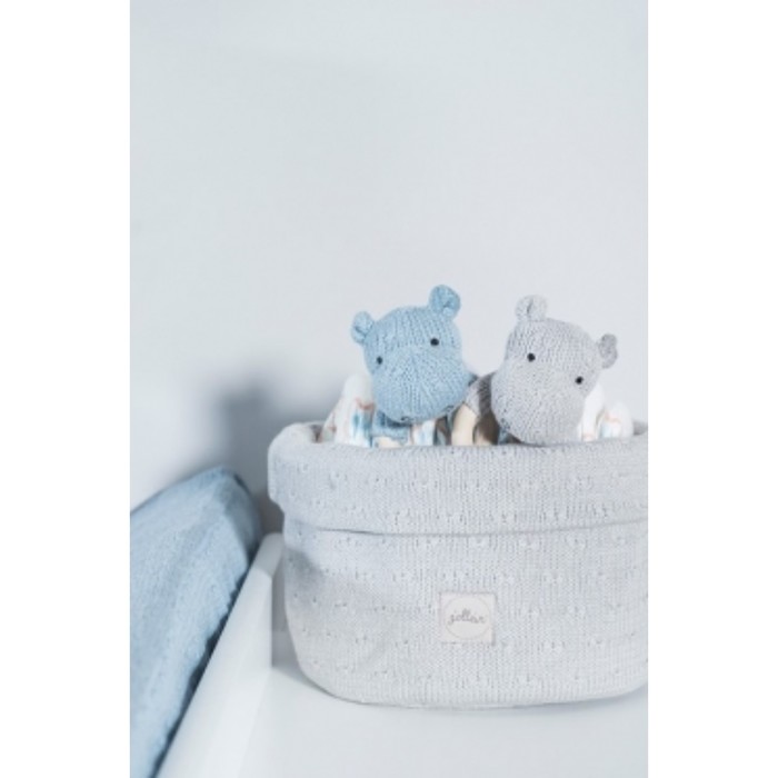 Корзина Soft knit, размер 14х31 см, цвет серый