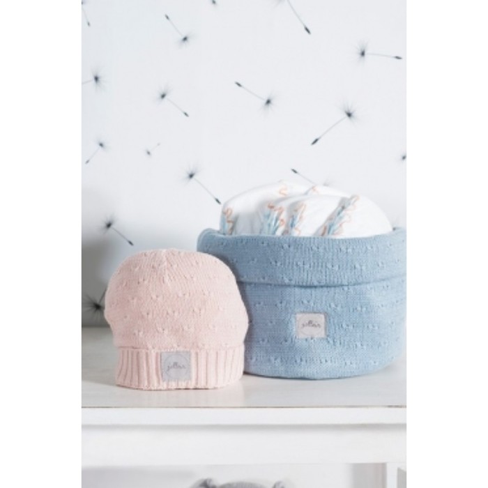 Корзина Soft knit, размер 14х31 см, цвет голубой