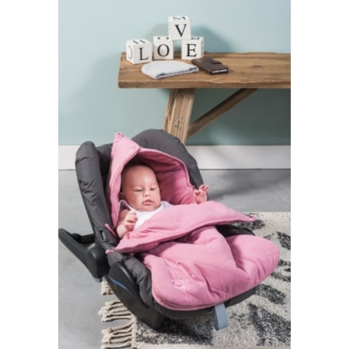 Конверт демисезонный Graphic quilt, размер 36х78 см, цвет розовый