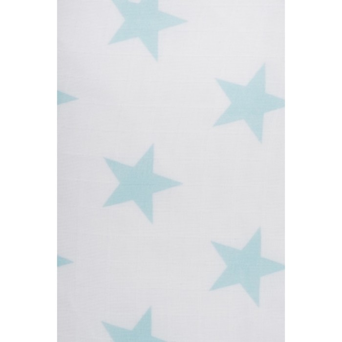 Комплект муслиновых пелёнок, размер 115х115 см-3 шт., нефритовые звёзды