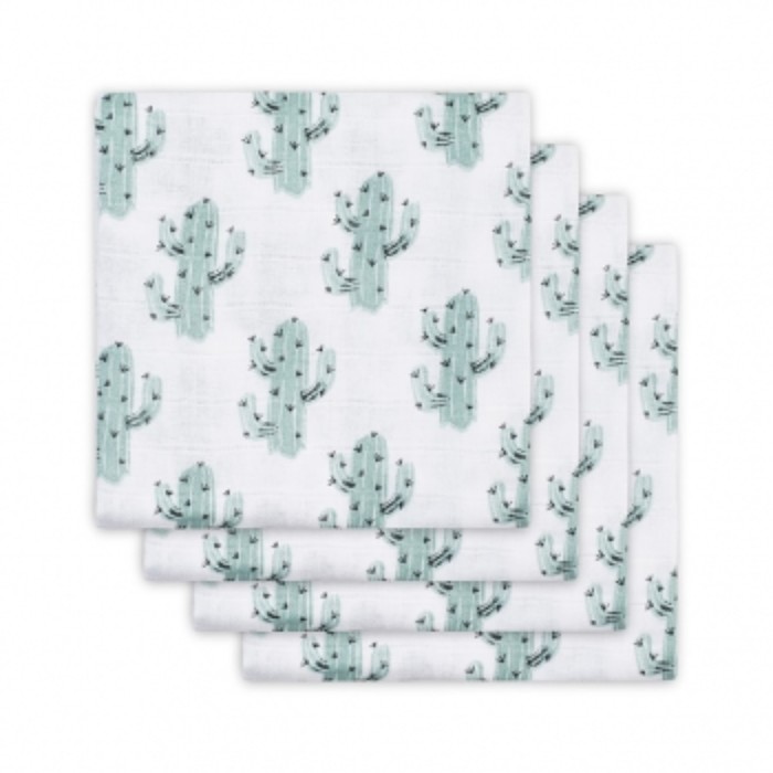 Комплект муслиновыйх пелёнок "Кактус", размер 70х70 см-4 шт.