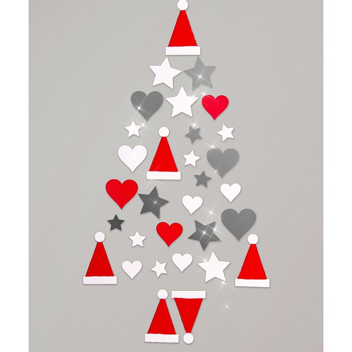 Инсталляция ёлочки в интерьере Happy New Year!, набор для декора, 21 × 29,7 см