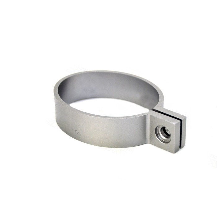 Хомут глушителя алюминий, крепление по центру