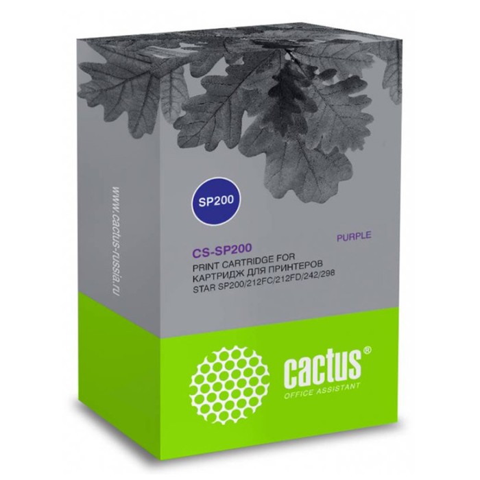 Картридж ленточный Cactus CS-SP200 фиолетовый для Star SP200/212FC/212FD/242/298 цена и фото