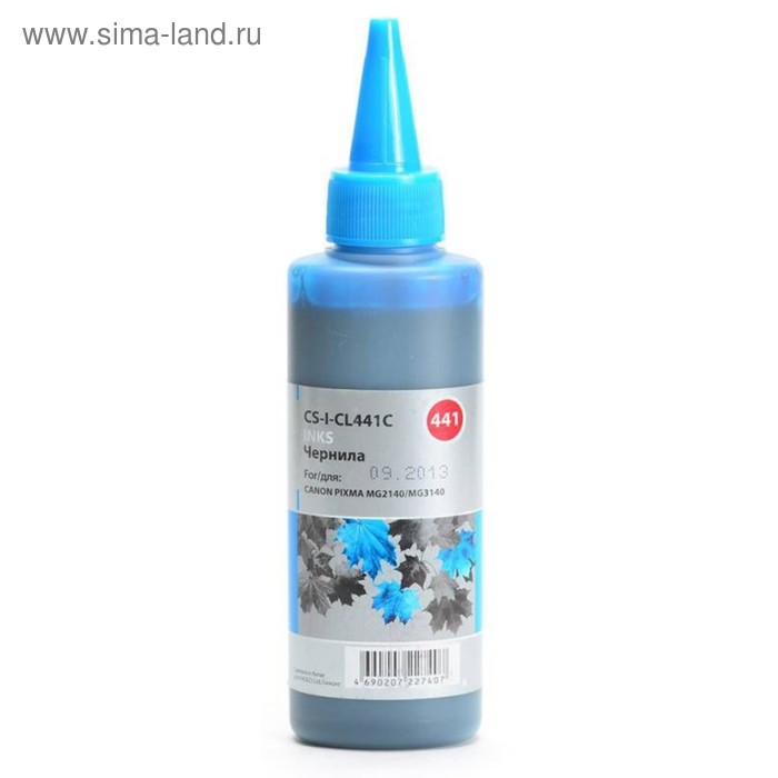 

Чернила Cactus CS-I-CL441C голубой 100мл для Canon Pixma