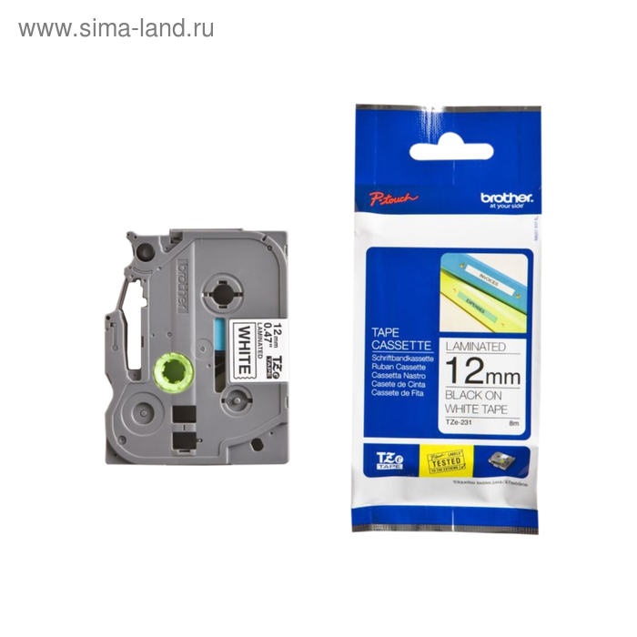 

Картридж ленточный Brother TZE231 черный для Brother P-Touch