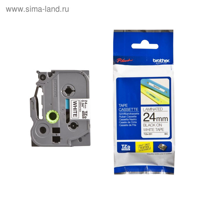 

Картридж ленточный Brother TZE251 черный для Brother P-Touch